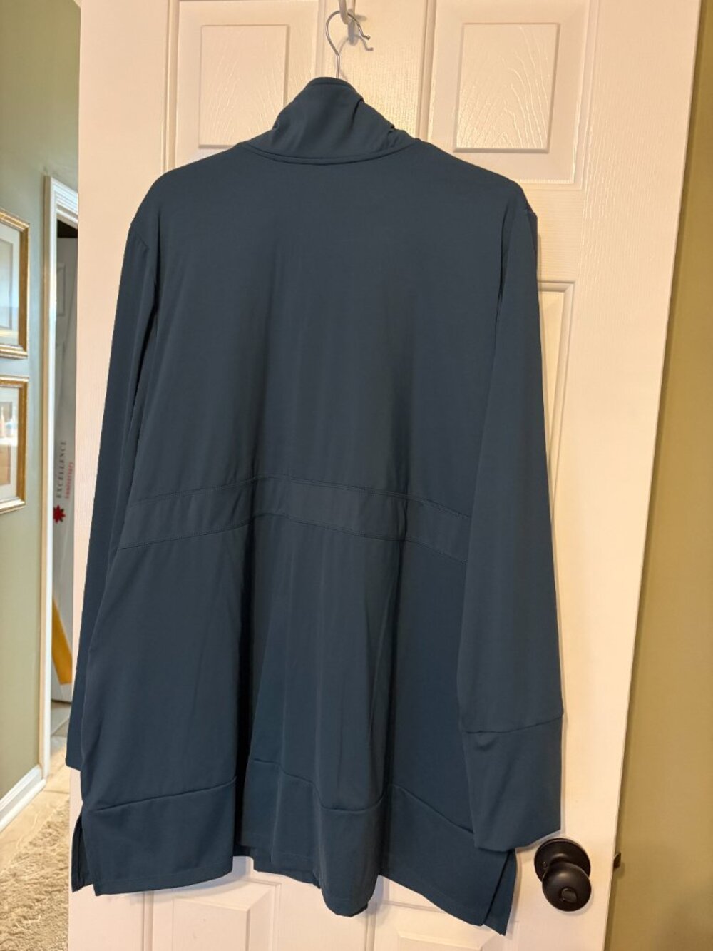 AnyAge Wear Madison Long Jacket, Size 3XL, in Sea Blend Blue - Picture 12 of 15